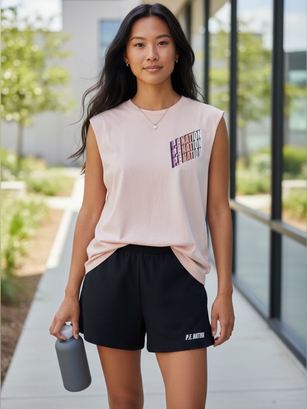 New P.E. Nation Overtake Tank Organic Cotton Hemp Breathable Athleisure